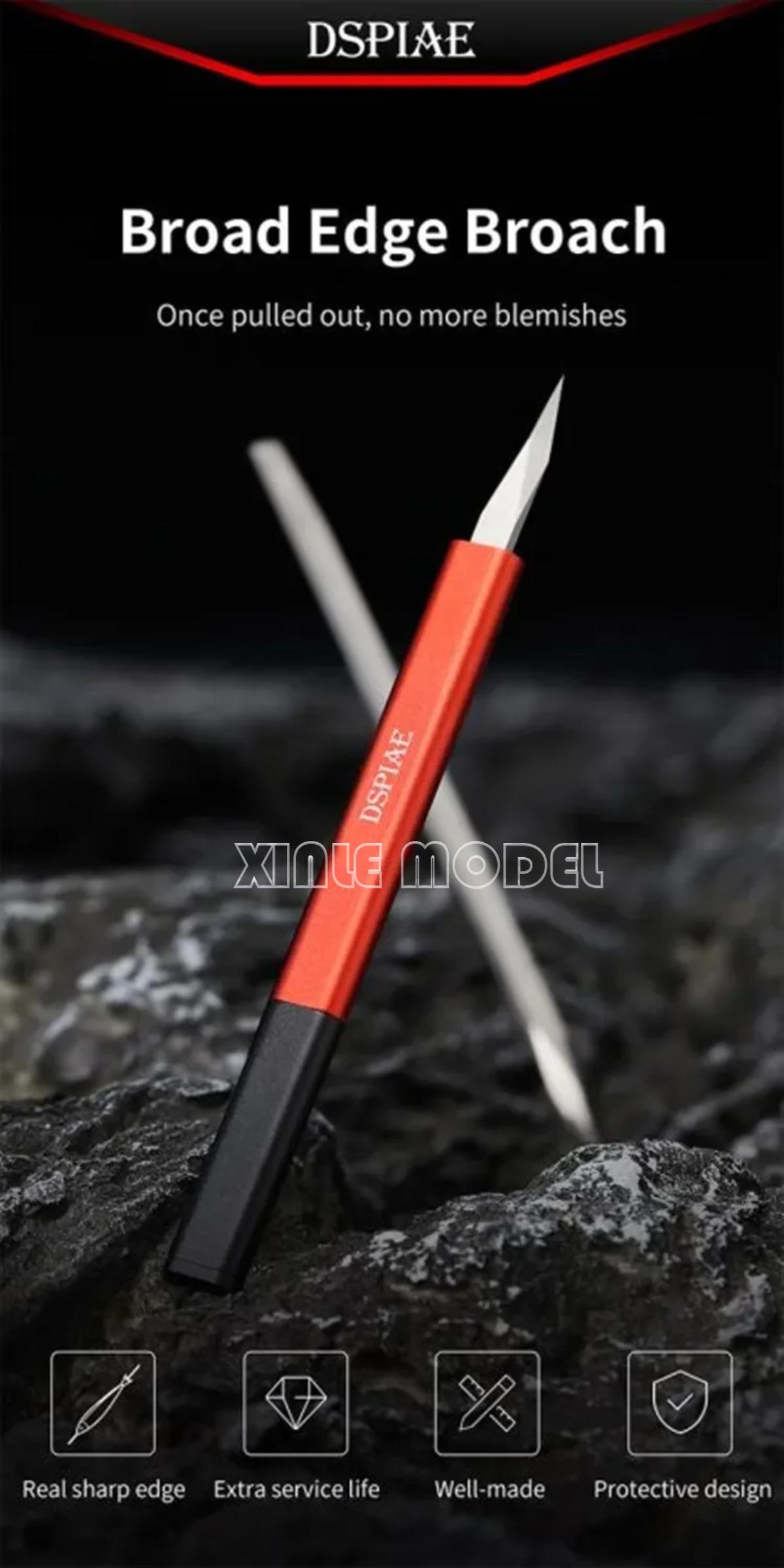 Hobby Knife Blade - DSPIAE AT-TSA AT-TSB Wide-mouth pressing knife,