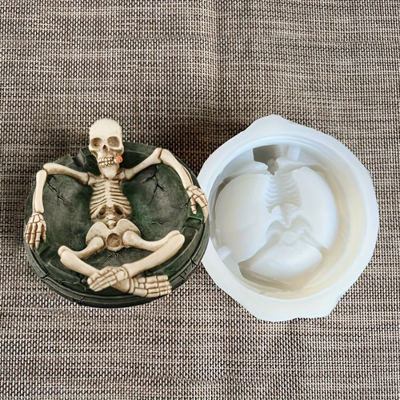 Model Kit Cement - 1pc New Halloween Skeleton Ashtray Silicone