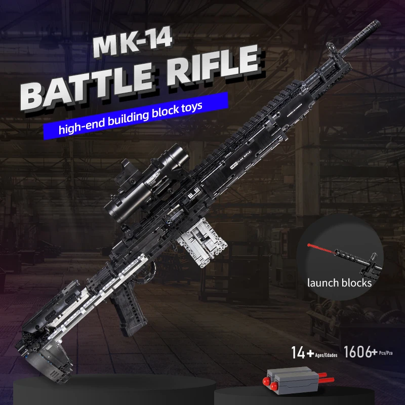 Military MK14 Battle Rifle Sim - Model Kit Weapons 리뷰 및 가격