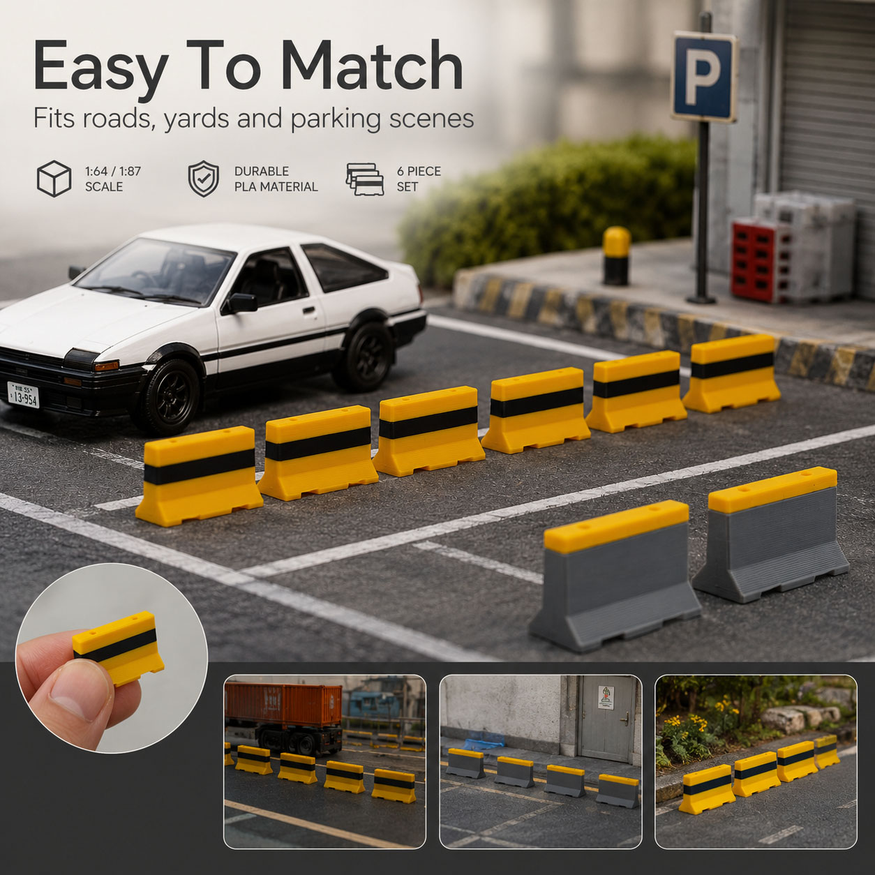 1:64 1:87 Mini Cement Road Bar - Model Kit Cement 리뷰 및 가격