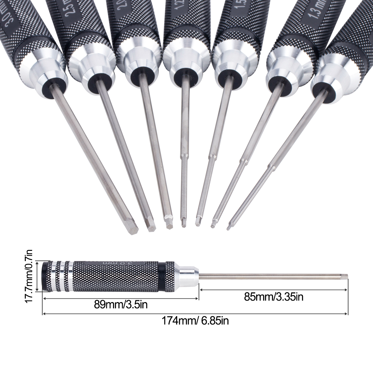 7 IN 1 Steel Hex Screwdriver S - Model Kit Tool 리뷰 및 가격