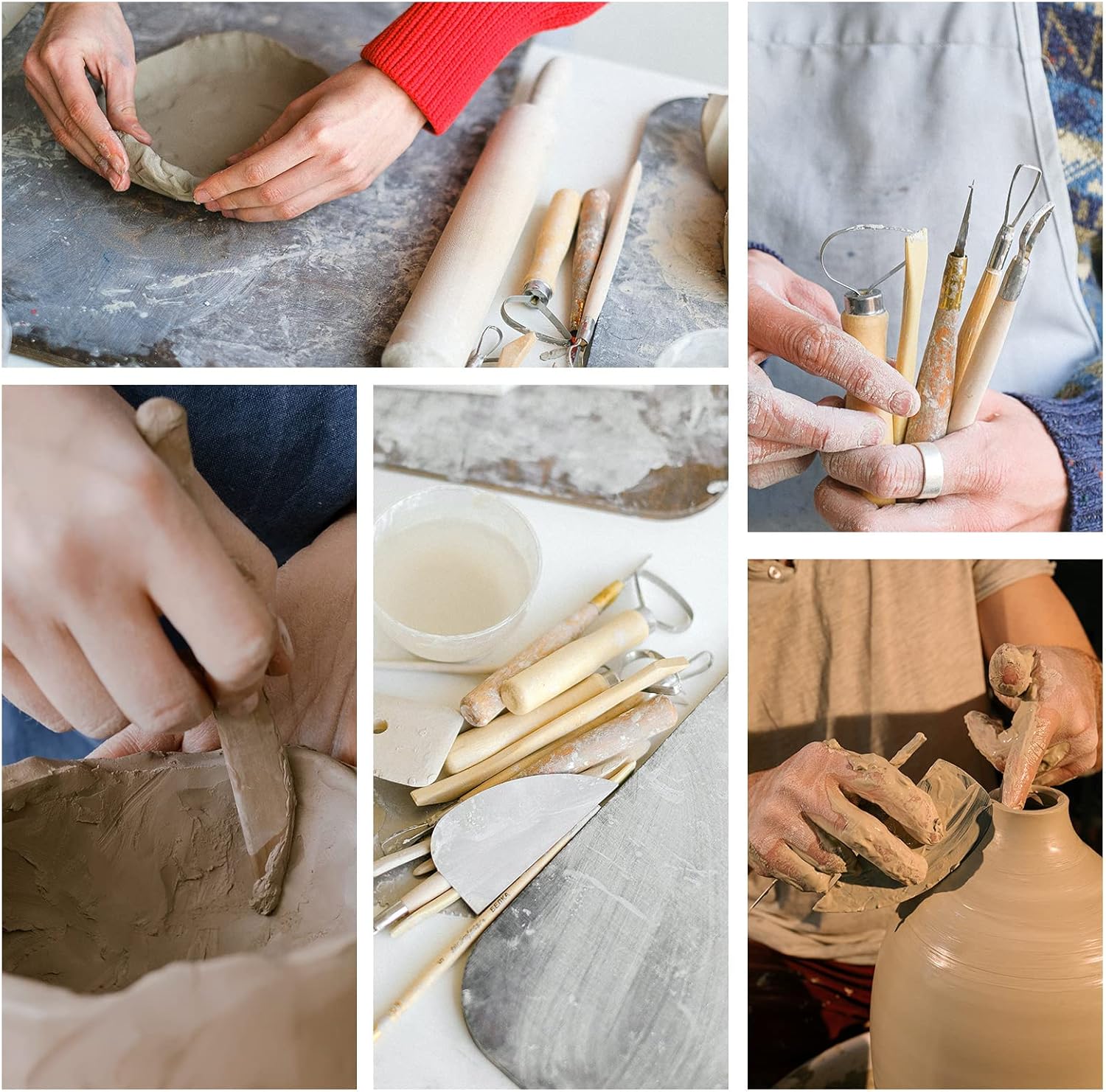 Pottery Tool Kit, 17pcs Polyme - Model Kit Tool 리뷰 및 가격