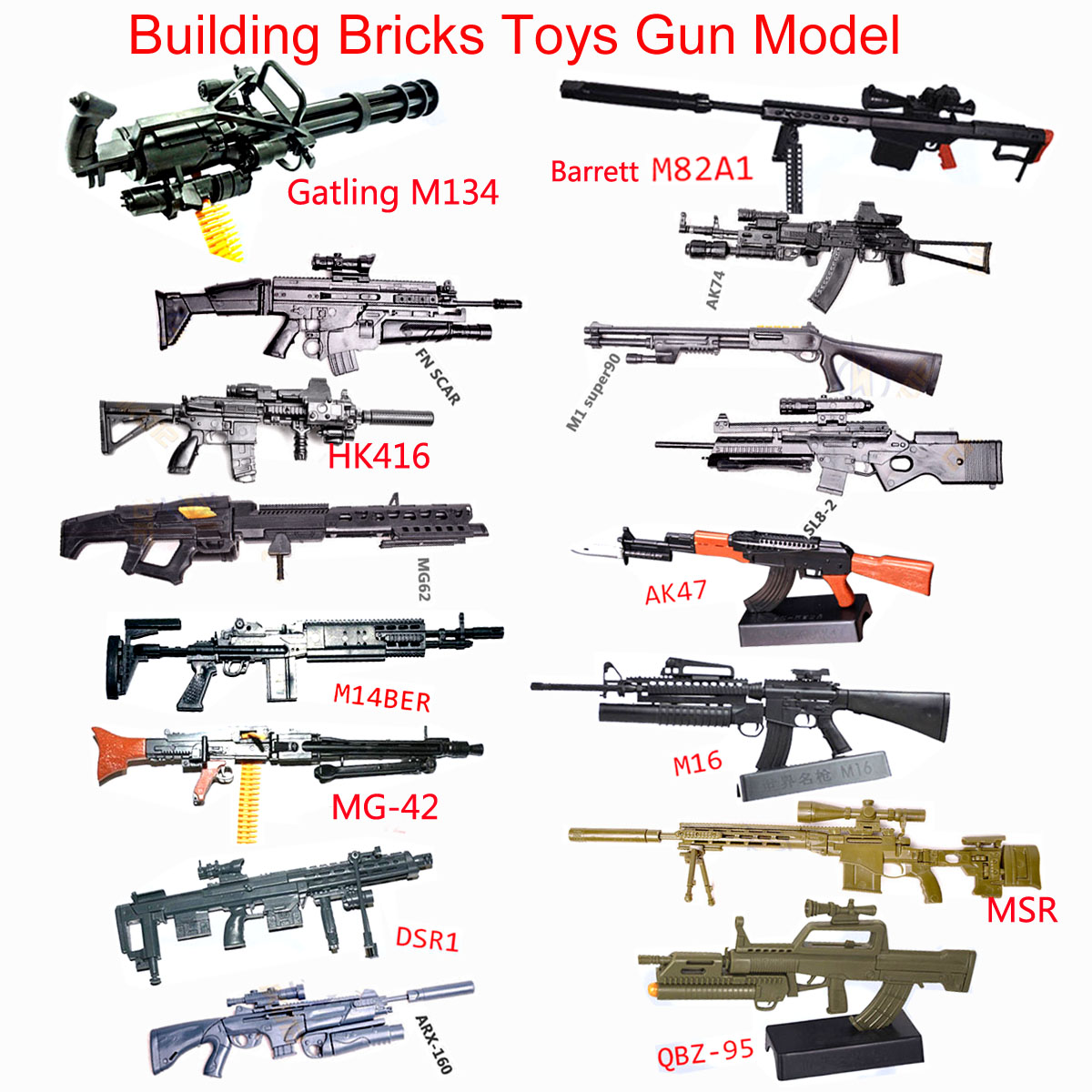 1:6 Scale Toy Mini  Gun Model  - Model Kit Weapons 리뷰 및 가격