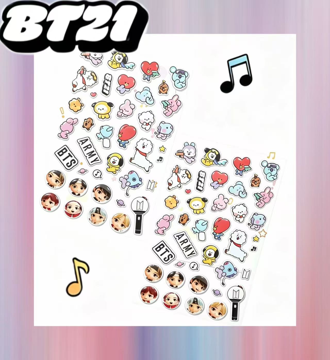 BT21 3D Bubble Stickers Cute C - Model Kit Decals 리뷰 및 가격