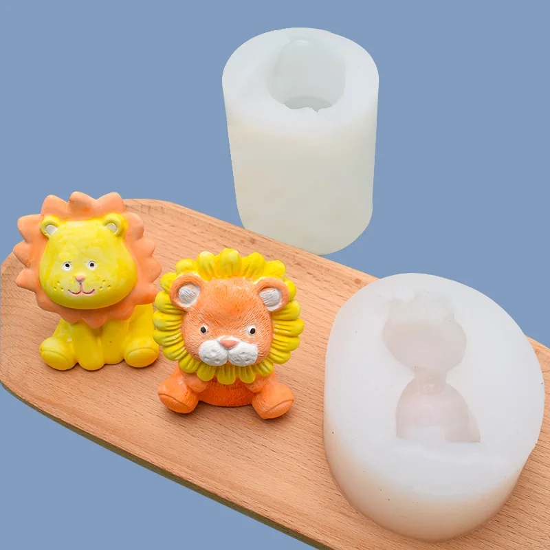 Cute Lion Silicone Candle Mold - Model Kit Cement 리뷰 및 가격