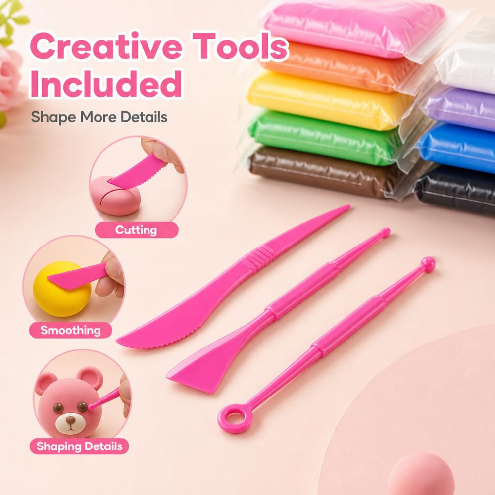 Air Dry Modeling Clay Kit Soft - Model Kit Tool 리뷰 및 가격