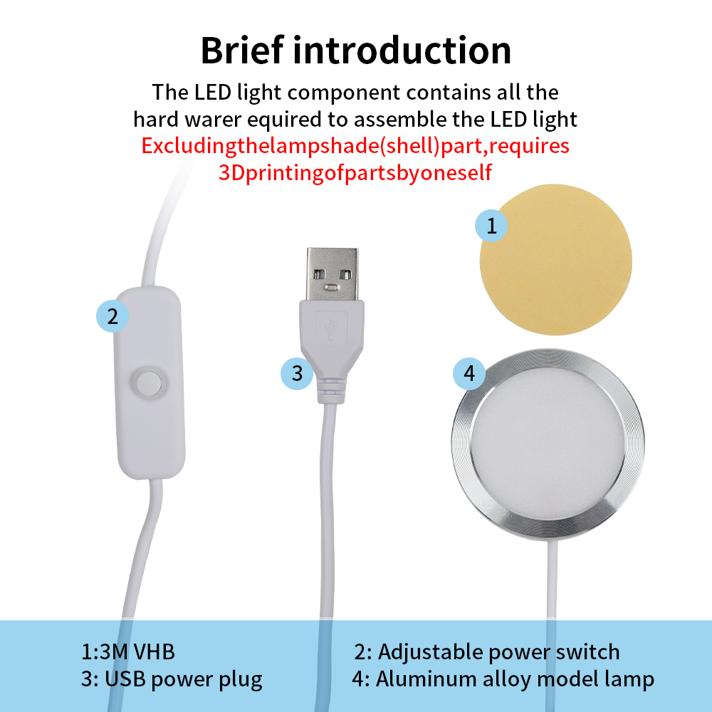 For Bambu Lab LED Lamp Kit Adj - Model Kit Rg 리뷰 및 가격