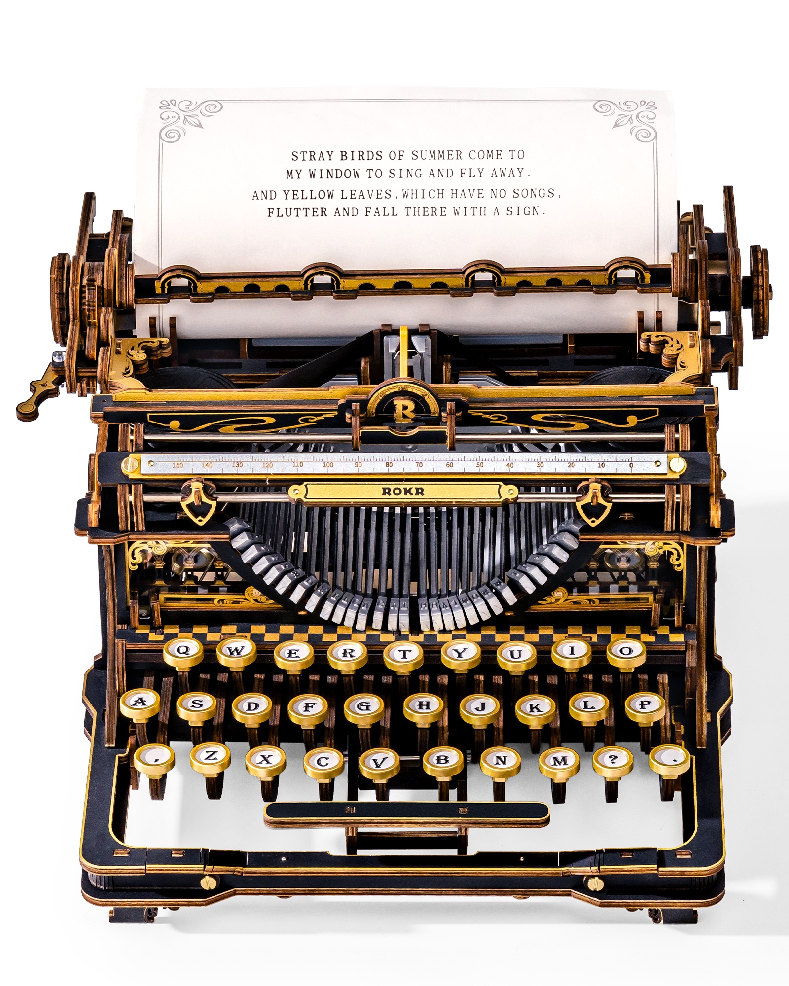 ROKR 3D Wooden Typewriter Puzz - Model Kit History 리뷰 및 가격