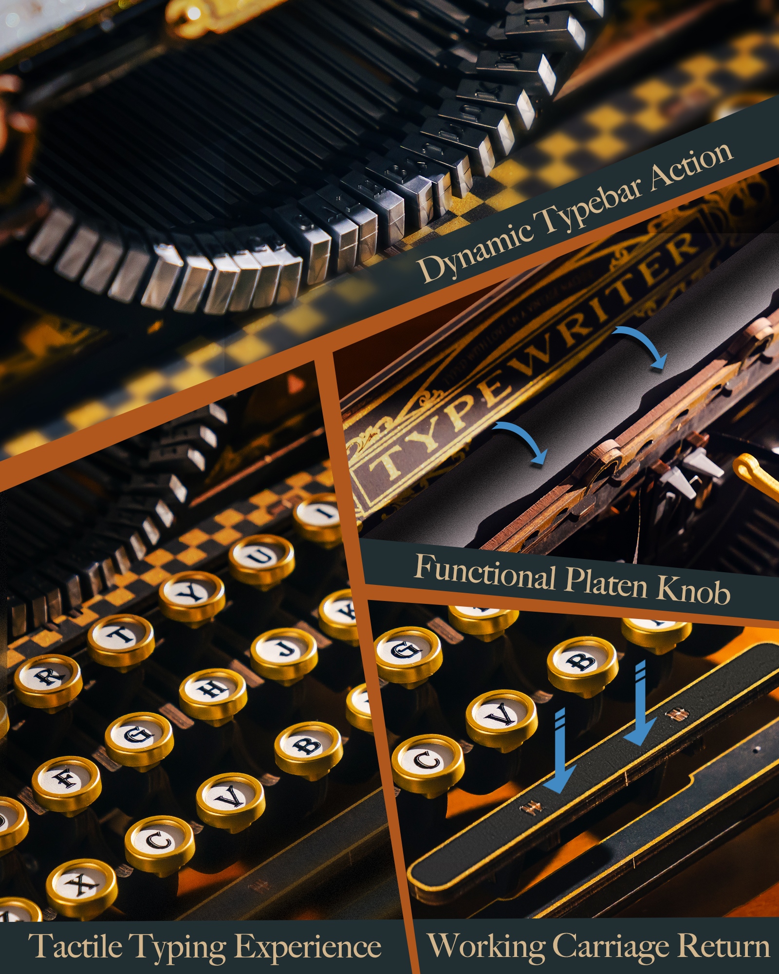 ROKR 3D Wooden Typewriter Puzz - Model Kit History 리뷰 및 가격