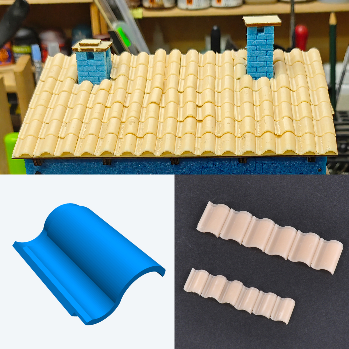 3D Resin Assembly House Tile R - Model Kit History 리뷰 및 가격